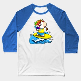 Surfing Corn Baseball T-Shirt